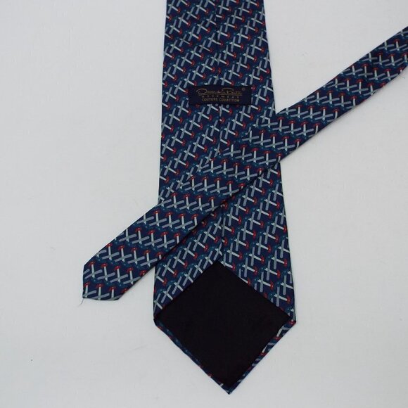 Oscar de la Renta Silk Tie #218 - Picture 5 of 7